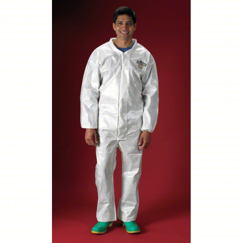 (3) COLLARED CHEMICAL RESISTANT COVERALLS