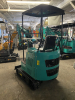 COMPACT TRACK MINI EXCAVATOR WITH OPEN CANOPY, RUBBER TRACKS, AND FRONT DOZER BLADE. EQUIPPED WITH HYDRAULIC BOOM, BUCKET, AND PILOT JOYSTICK CONTROLS. IDEAL FOR TRENCHING, LIGHT EXCAVATION, AND LANDSCAPING APPLICATIONS. - 2