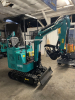 COMPACT TRACK MINI EXCAVATOR WITH OPEN CANOPY, RUBBER TRACKS, AND FRONT DOZER BLADE. FEATURES HYDRAULIC BOOM, BUCKET, AND PILOT JOYSTICK CONTROLS. IDEAL FOR LIGHT EXCAVATION, TRENCHING, AND LANDSCAPING APPLICATIONS. - 6