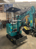 COMPACT TRACK MINI EXCAVATOR WITH OPEN CANOPY, RUBBER TRACKS, AND FRONT DOZER BLADE. FEATURES HYDRAULIC BOOM, BUCKET, AND PILOT JOYSTICK CONTROLS. SUITABLE FOR LIGHT EXCAVATION, TRENCHING, AND LANDSCAPING WORK. - 7