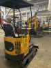 COMPACT TRACK MINI EXCAVATOR WITH OPEN CANOPY, RUBBER TRACKS, AND FRONT DOZER BLADE. FEATURES HYDRAULIC BOOM, BUCKET, AND PILOT JOYSTICK CONTROLS. SUITABLE FOR LIGHT CONSTRUCTION, TRENCHING, AND LANDSCAPING APPLICATIONS. - 6