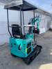 COMPACT TRACK MINI EXCAVATOR WITH OPEN CANOPY, RUBBER TRACKS, AND FRONT DOZER BLADE. FEATURES HYDRAULIC BOOM AND BUCKET, PILOT JOYSTICK CONTROLS, AND REAR-MOUNTED ENGINE. IDEAL FOR LIGHT CONSTRUCTION, LANDSCAPING, AND TRENCHING APPLICATIONS. - 2