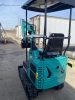 COMPACT TRACK MINI EXCAVATOR WITH OPEN CANOPY, RUBBER TRACKS, AND FRONT DOZER BLADE. FEATURES HYDRAULIC BOOM AND BUCKET, PILOT JOYSTICK CONTROLS, AND REAR-MOUNTED ENGINE. IDEAL FOR LIGHT CONSTRUCTION, LANDSCAPING, AND TRENCHING APPLICATIONS. - 5