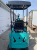 COMPACT TRACK MINI EXCAVATOR WITH OPEN CANOPY, RUBBER TRACKS, AND FRONT DOZER BLADE. FEATURES HYDRAULIC BOOM AND BUCKET, PILOT JOYSTICK CONTROLS, AND REAR-MOUNTED ENGINE. IDEAL FOR LIGHT CONSTRUCTION, LANDSCAPING, AND TRENCHING APPLICATIONS. - 6