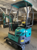 COMPACT TRACK MINI EXCAVATOR WITH OPEN CANOPY, RUBBER TRACKS, AND FRONT DOZER BLADE. EQUIPPED WITH HYDRAULIC BOOM AND BUCKET, PILOT JOYSTICK CONTROLS, AND REAR ENGINE COMPARTMENT. COMPACT DESIGN IDEAL FOR LIGHT CONSTRUCTION, LANDSCAPING, AND TRENCHING APP - 2