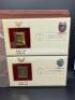 22KT GOLD UNITED STATE STAMP REPLICA SET - 24