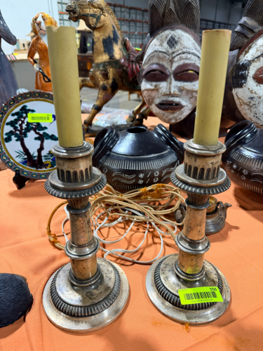 (2) VINTAGE TABLE LAMP BASES