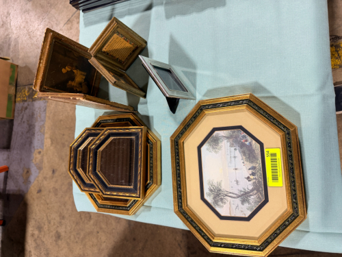 LOT OF ASSORTED PICTURES AND MIRRORS