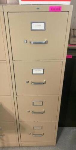 (2) 4-DRAWER FILING CABINETS