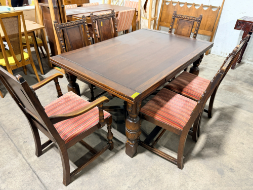 DINING SET WITH 6 CHAIRS
