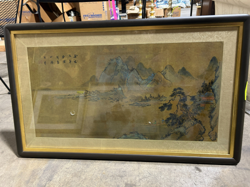 FISHERMAN BY ICHINOKO ORIGINAL PAINTING PICTURE WITH FRAME