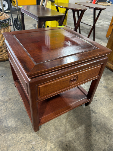 HAND- CRAFTED CHINESE MING STYLE SOLID ROSEWOOD SIDE TABLE