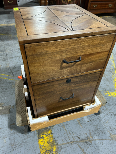 HEAVY DUTY ALL WOOD FILE CABINET, 4 WHEELER NOT INCLUDED