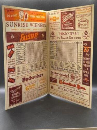 ST. LOUIS BROWN 1951 EDDIE GAEDEL SCORECARD REPLICA