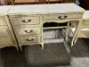 ANTIQUE WHITE AND GOLD BEDROOM FURNITURE SET - 4