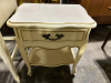 ANTIQUE WHITE AND GOLD BEDROOM FURNITURE SET - 5