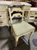 ANTIQUE WHITE AND GOLD BEDROOM FURNITURE SET - 7