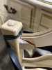 ANTIQUE WHITE AND GOLD BEDROOM FURNITURE SET - 9