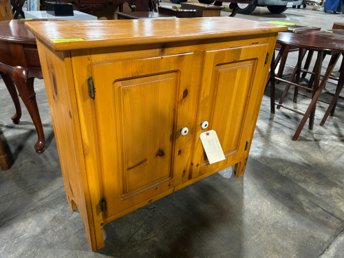 2 DOOR WOODEN CABINET