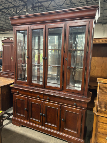 TRADITIONAL BUFFET WITH DISPLAY CHINA CABINET