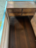 HAND PAINTED WOODEN CHEST FEATURING A FARMHOUSE LANDSCAPE - 3