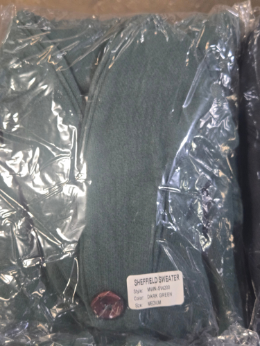 (4) DK. GREEN SHEFFEILD SWEATER