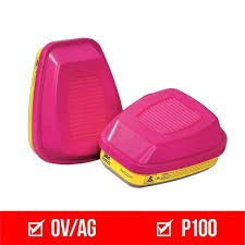 (1) BAG OF APPROX (6) RESPIRATOR MASK FILTERS