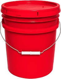 (2) BUCKETS WITH LIDS