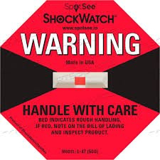 (1) BOX OF (50) WARNING STICKERS