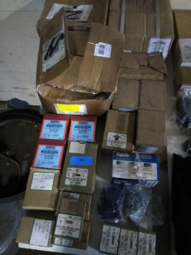 (1) TABLE OF MISC NUTS AND BOLTS