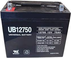 (1) NON-SPILLABLE SEALED LEAD-ACID BATTERY