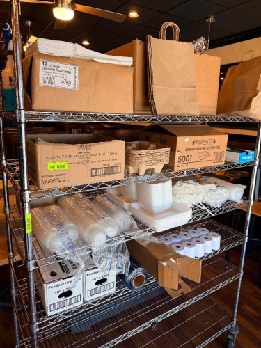 CONTENTS OF SHELF - ASSORTED PAPER PRODUCT