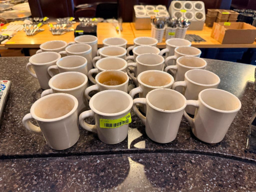 (22) CHINA COFFEE MUGS