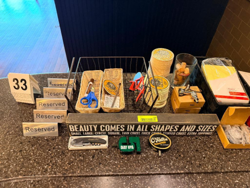 (1) LOT OF ASSORTED BAR SUPPLIES.