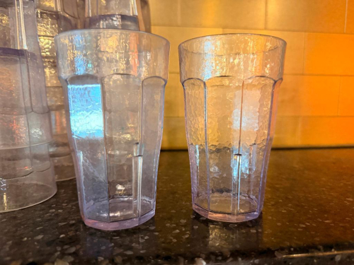 (45) SMALL PLASTIC TUMBLERS