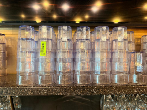 (60) LARGE PLASTIC TUMBLERS