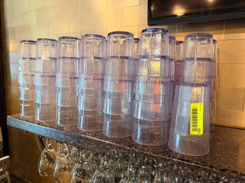 (60) LARGE PLASTIC TUMBLERS