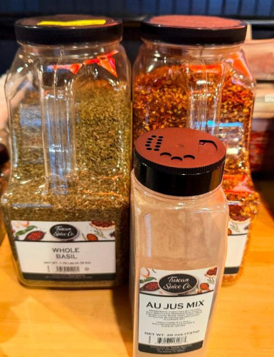 (3) ASSORTED FULL CONTAINERS OF SEASONINGS