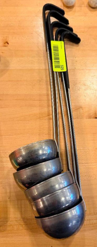(5) STAINLESS LADLES.