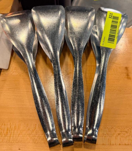 (4) STAINLESS TONGS
