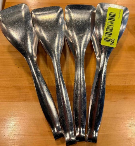 (4) STAINLESS TONGS