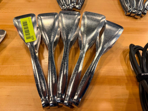 (5) STAINLESS TONGS