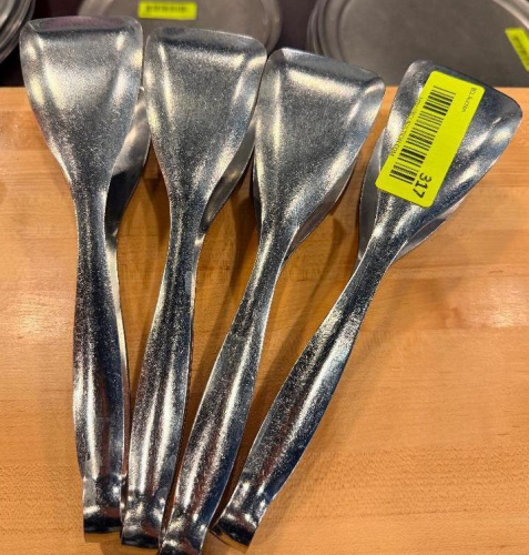 (4) STAINLESS TONGS