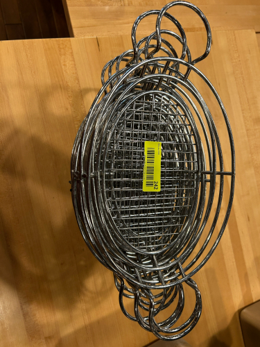 (10) CHROME WIRE FOOD BASKETS