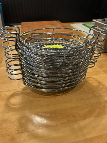 (10) CHROME WIRE FOOD BASKETS