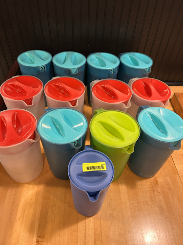(13) PLASTIC PITCHERS