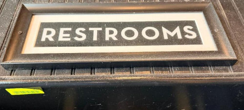 SMALL RESTROOM SIGN