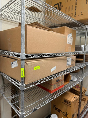 CONTENTS OF (3) SHELVES - ASSORTED PAPER PRODUCT.
