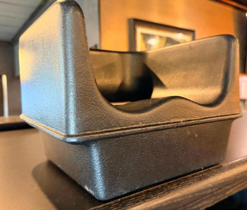 (2) BLACK PLASTIC BOOSTER SEATS