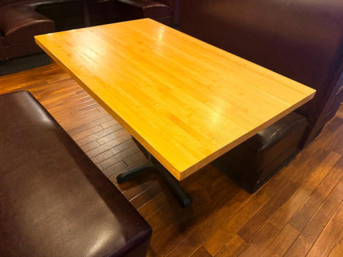 48" X 30" BUTCHER BLOCK STYLE TABLES